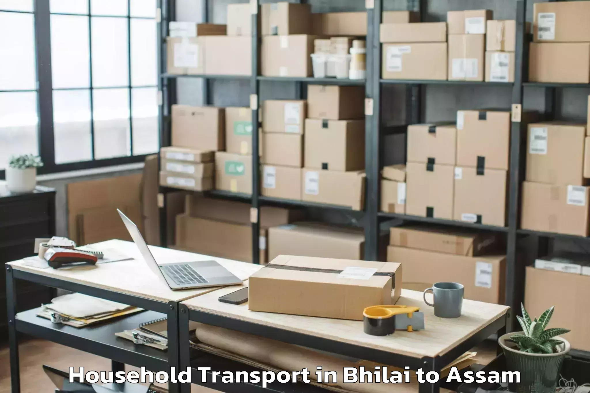 Discover Bhilai to Gossaigaon Household Transport